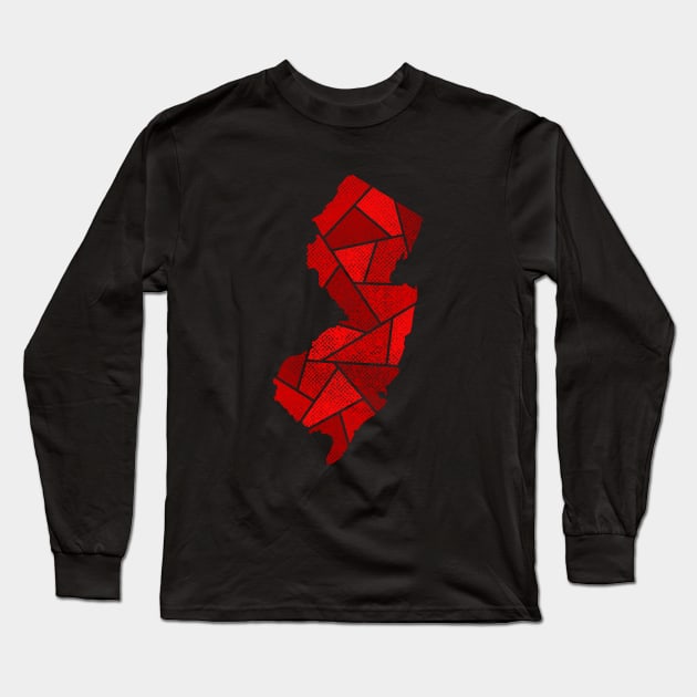 New Jersey Mosaic - Jersey Devil Long Sleeve T-Shirt by dSyndicate